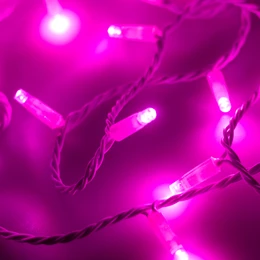 Фото #1 товара Светодиодная гирлянда ARD-STRING-CLASSIC-10000-WHITE-100LED-STD PINK (230V, 7W) (Ardecoled, IP65)