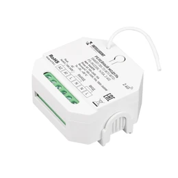 Фото #1 товара INTELLIGENT ARLIGHT Релейный модуль SMART-701-72-WTI-WTO-PS-IN  (230V, 1x15A, 2.4G) (IARL, IP20 Пластик, 5 лет)