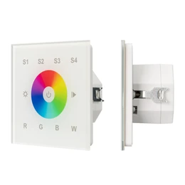 Фото #1 товара INTELLIGENT ARLIGHT Сенсорная панель DALI-901-11-4G-RGBW-DT8-IN White (BUS/230V) (IARL, IP20 Пластик, 3 года)