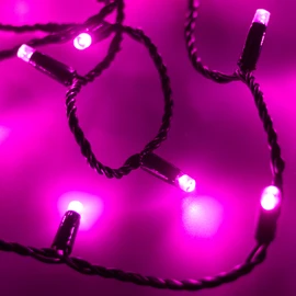 Фото #1 товара Светодиодная гирлянда ARD-STRING-CLASSIC-10000-BLACK-100LED-FLASH PINK (230V, 7W) (Ardecoled, IP65)