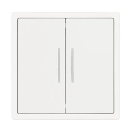 Фото #1 товара Механизм звонкового выключателя двухклавишный LED SWT-NOBE-MKR2-SFPL-L-WH (230V, 10A) (Arlight, Белый кварц)