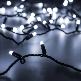 Фото #1 товара Светодиодная гирлянда ARD-STRING-CLASSIC-1000-BLACK-100LED-MILK-PULSE White (230V, 7W) (Ardecoled, IP65)