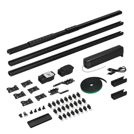 Фото #1 товара Карниз для штор с электроприводом CNK-M1-TY-RF-3M-BK (Arlight, IP20 Металл, 5 лет)