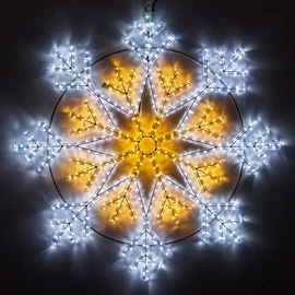 Фото #1 товара Фигура ARD-SNOWFLAKE-M12-900x900-576LED White/Warm (230V, 36W) (Ardecoled, IP65)