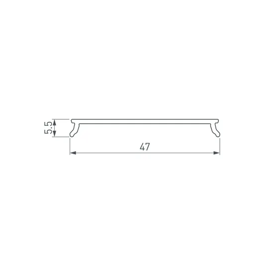 Фото #2 товара Экран LINE-5050-DUAL-3000 OPAL (Arlight, Пластик)