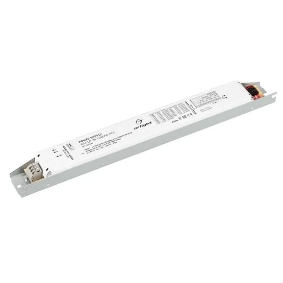 Фото товара Блок питания ARJ-LG-38-LINEAR-PFC (38W, 9-60V, 0.3-0.9A) (Arlight, IP20 Металл, 5 лет)