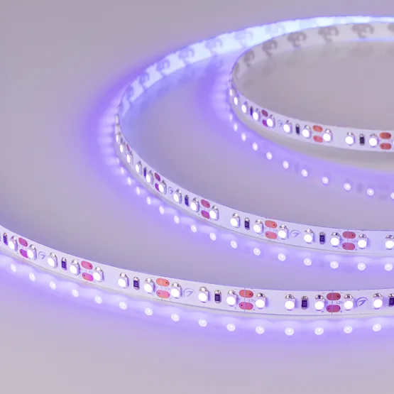 Фото #2 товара Светодиодная лента RT 2-5000 12V UV400 2X (3528, 600 LED, W) (Arlight, 9.6 Вт/м, IP20)