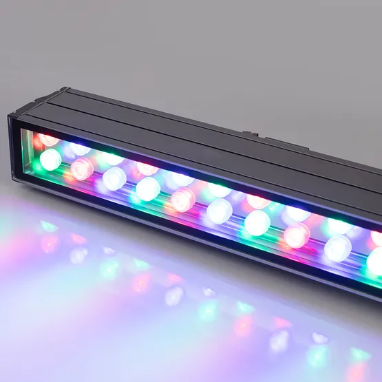 Фото #3 товара Светодиодный прожектор AR-LINE-1000XL-54W-24V RGB (Grey, 30 deg, DMX512) (Arlight, Закрытый)