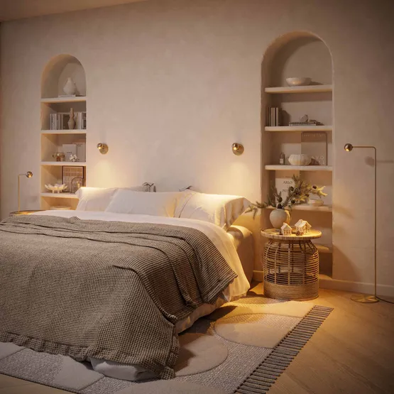 Фото #4 товара Светильник SP-OTTORI-FLOOR-6W Warm3000 (BR, 30 deg, 230V) (Arlight, IP20 Металл, 3 года)