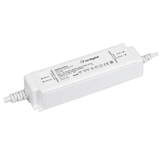 Фото товара Блок питания ARPJ-SP-381050-PFC (40W, 19-38V, 1.05A) (Arlight, IP67 Пластик, 5 лет)