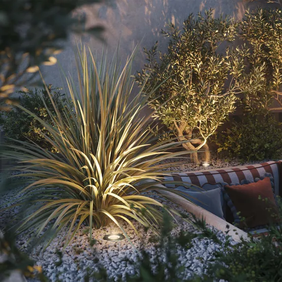 Фото #3 товара Светильник LTD-DAFNA-GROUND-R180-25W Warm3000 (SL, 20 deg, 230V) (Arlight, IP67 Металл, 5 лет)