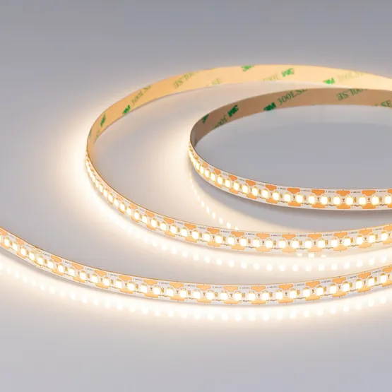 Фото #1 товара Светодиодная лента UL-A180-10mm 48V Warm3500-CX2 (19 W/m, IP20, 10m) (Arlight, 7 лет)