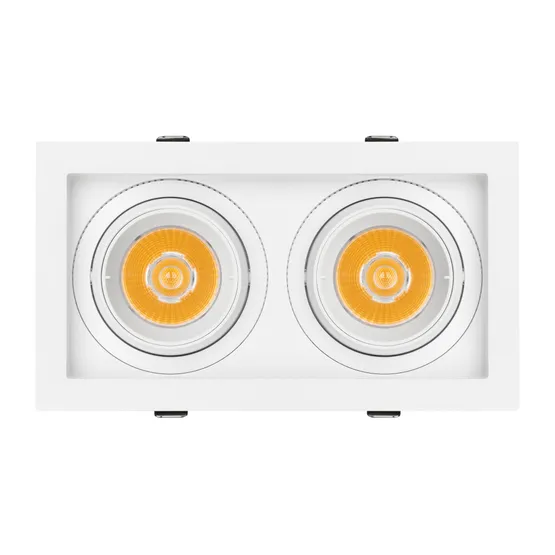 Фото #4 товара Светильник MS-VORTEX-BUILT-S210x117-2x20W Warm3000 (WH-WH, 20 deg, 230V) (Arlight, IP20 Металл, 5 лет)