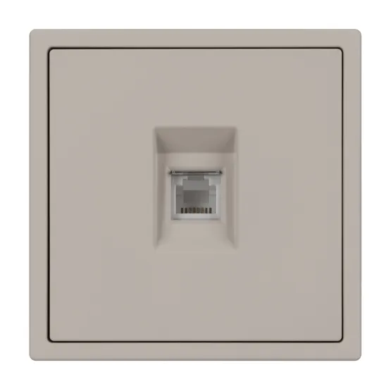 Фото #2 товара Механизм телефонной розетки SCT-NOBE-MTL1-SFPL-CA (RJ-11, 4C) (Arlight, Кашемир)