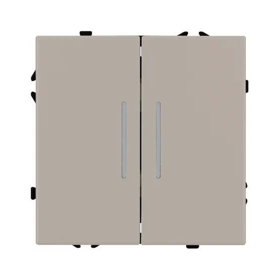 Фото #3 товара Механизм выключателя двухклавишный проходной LED SWT-NOBE-MKP2-SFPL-L-CA (230V, 10A) (Arlight, -)