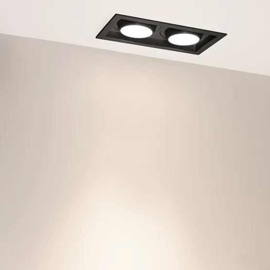 Фото #5 товара Светильник MS-VORTEX-BUILT-S250x140-2x30W Day4000 (BK-BK, 30 deg, 230V) (Arlight, IP20 Металл, 5 лет)