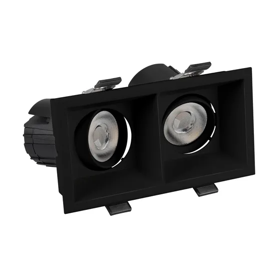 Фото #6 товара Светильник MS-FLOW-BUILT-S157x85-2x6W Warm3000 (BK, 55 deg, 230V) (Arlight, IP20 Металл, 5 лет)