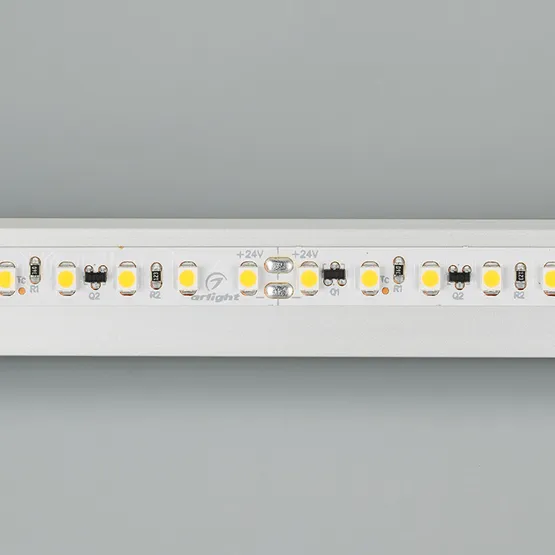 Фото #2 товара Светодиодная лента RT-10000 24V Warm3000 2x (3528, 120 LED/m, 10m) (Arlight, 9.6 Вт/м, IP20)