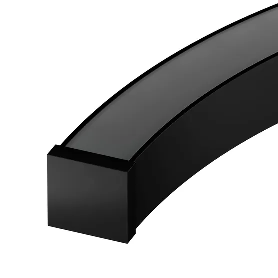 Фото #2 товара Профиль LINE-3535-BENT-SIDE-2000 ANOD BLACK (Arlight, Алюминий)