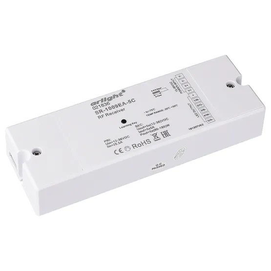 Фото товара Контроллер SR-1009EA-5CH (12-36V, 300-900W) (Arlight, IP20 Пластик, 3 года)