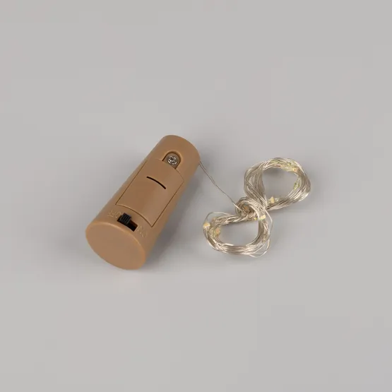 Фото #2 товара Светодиодная гирлянда ARD-DEW-HOME-2000-CLEAR-20LED-STD Red (1.5V, Battery Pack, Cork) (Ardecoled, IP20)