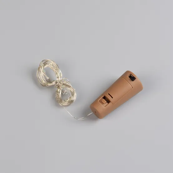 Фото #3 товара Светодиодная гирлянда ARD-DEW-HOME-2000-CLEAR-20LED-STD RGB (1.5V, Battery Pack, Cork) (Ardecoled, IP20)