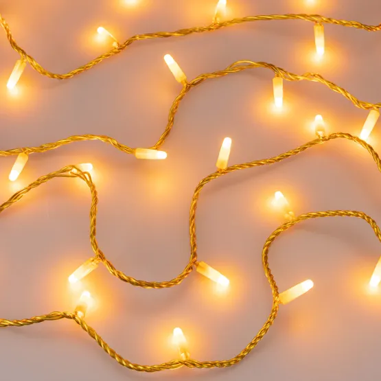 Фото #2 товара Светодиодная гирлянда ARD-STRING-CLASSIC-10000-YELLOW-100LED-MILK-STD Yellow (230V, 7W) (Ardecoled, IP65)