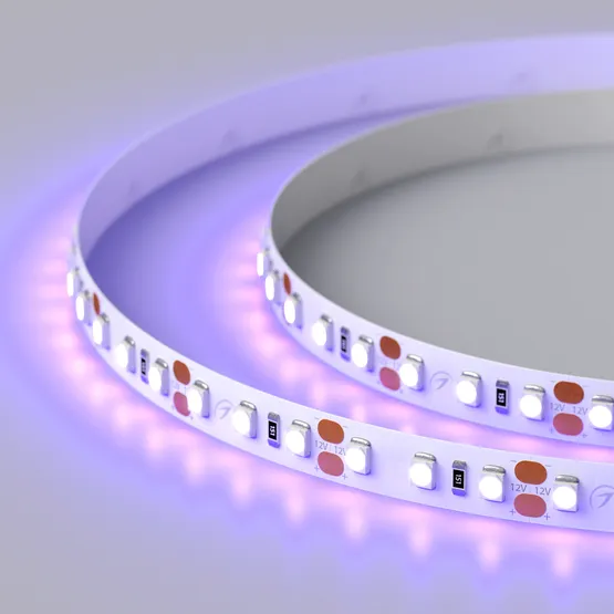 Фото #4 товара Светодиодная лента RT 2-5000 12V UV400 2X (3528, 600 LED, W) (Arlight, 9.6 Вт/м, IP20)