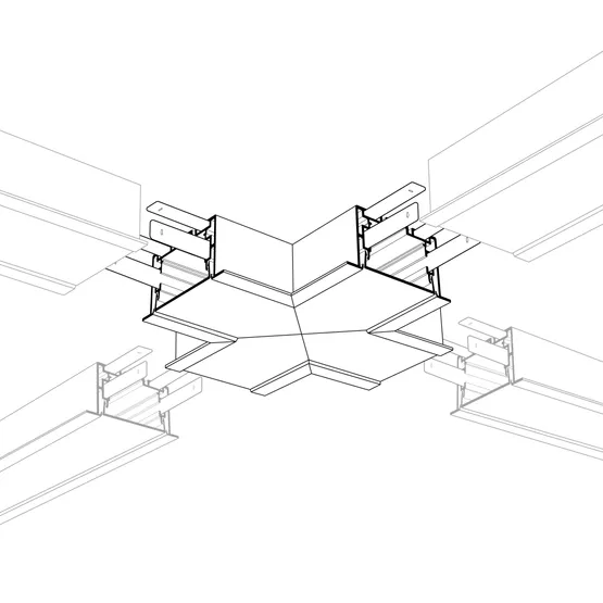 Фото #2 товара Угол S2-LINIA69-F-X90 крестовой (Arlight, Металл)