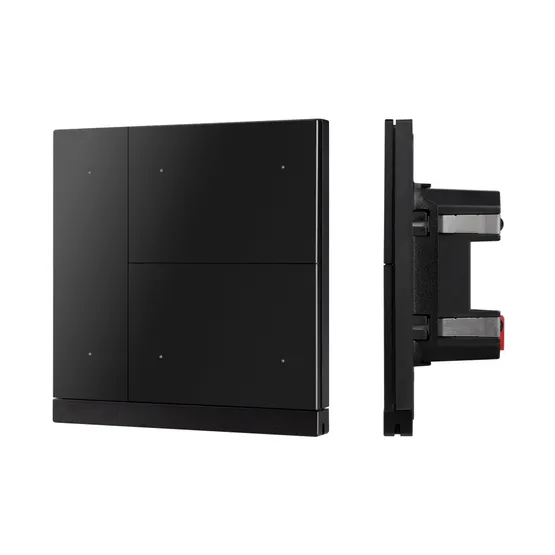 Фото #2 товара INTELLIGENT ARLIGHT Механизм панели KNX-303-22-IN Black (Bus) (IARL, IP20 Пластик, 2 года)