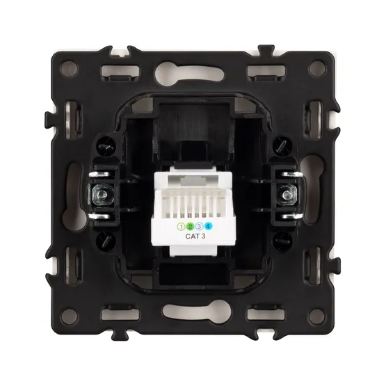 Фото #4 товара Механизм телефонной розетки SCT-NOBE-MTL1-SFPL-CA (RJ-11, 4C) (Arlight, Кашемир)