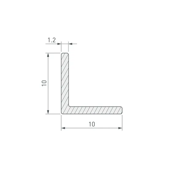 Фото #2 товара Уголок ARH-W10x10x1,2-3000 WHITE (Arlight, Алюминий)