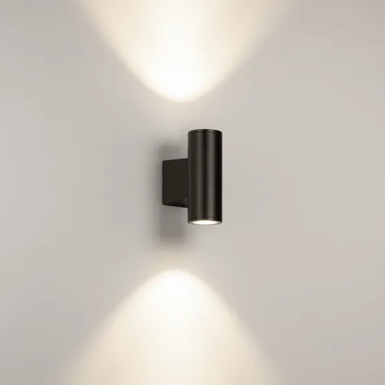 Фото #3 товара Светильник настенный LGD-WALDER-R68-2x7W Day4000-MIX (Черный, 40 deg, 230V) (Arlight, IP65 Металл, 5 лет)