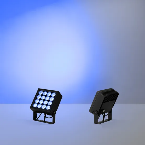 Фото #2 товара Прожектор KT-BLOCK-S220x220-50W RGBW-Day (Графит, 36 deg, 24V, DMX512) (Arlight, IP66 Металл, 3 года)