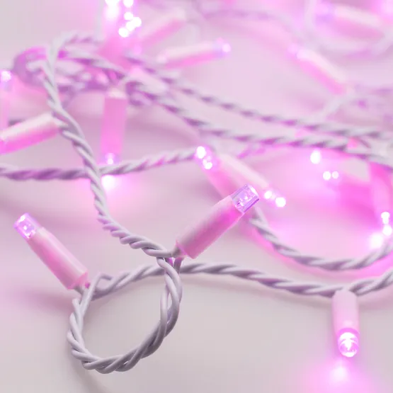 Фото #4 товара Светодиодная гирлянда ARD-STRING-CLASSIC-10000-WHITE-100LED-STD PINK (230V, 7W) (Ardecoled, IP65)