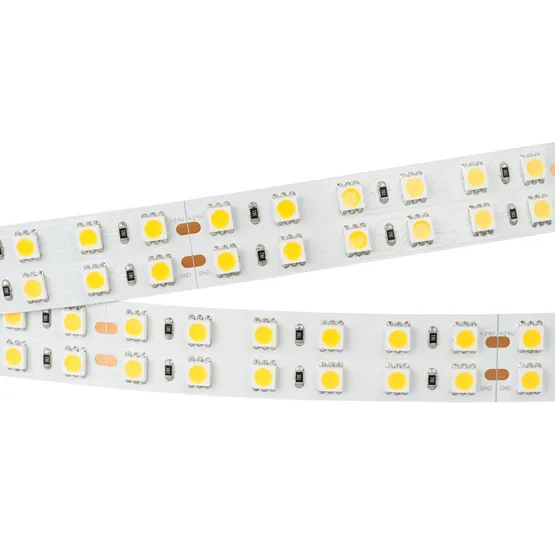 Фото #1 товара Светодиодная лента RT 2-5000 24V Warm2700 2x2 (5060, 720 LED, LUX) (Arlight, 34.4 Вт/м, IP20)