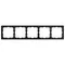 Минифото #2 товара Рамка пластиковая FRM-NOBE-SFPL-5-BK (Arlight, -)
