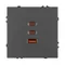 Минифото #2 товара Механизм розетки с быстрой USB зарядкой SCT-NOBE-MUACC-SFPL-FC-GR (65W, QC3) (Arlight, -)