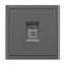 Минифото #4 товара Механизм телефонной розетки SCT-NOBE-MTL1-SFPL-GR (RJ-11, 4C) (Arlight, Серый базальт)