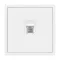 Минифото #3 товара Механизм телефонной розетки SCT-NOBE-MTL1-SFPL-WH (RJ-11, 4C) (Arlight, Белый кварц)